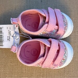 Pink Floral Kids Shoes